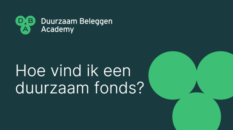 Presentatie duurzame fondsen